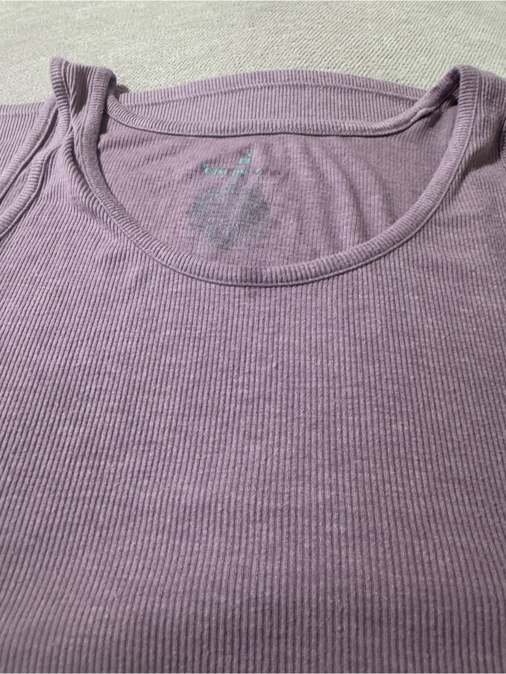 Tommy John Ribbed Tank and Drawstring Lounge Shorts Set - Lavender - Picture 7 of 9